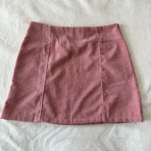 Altar'd State Mauve Corduroy Pencil Skirt
